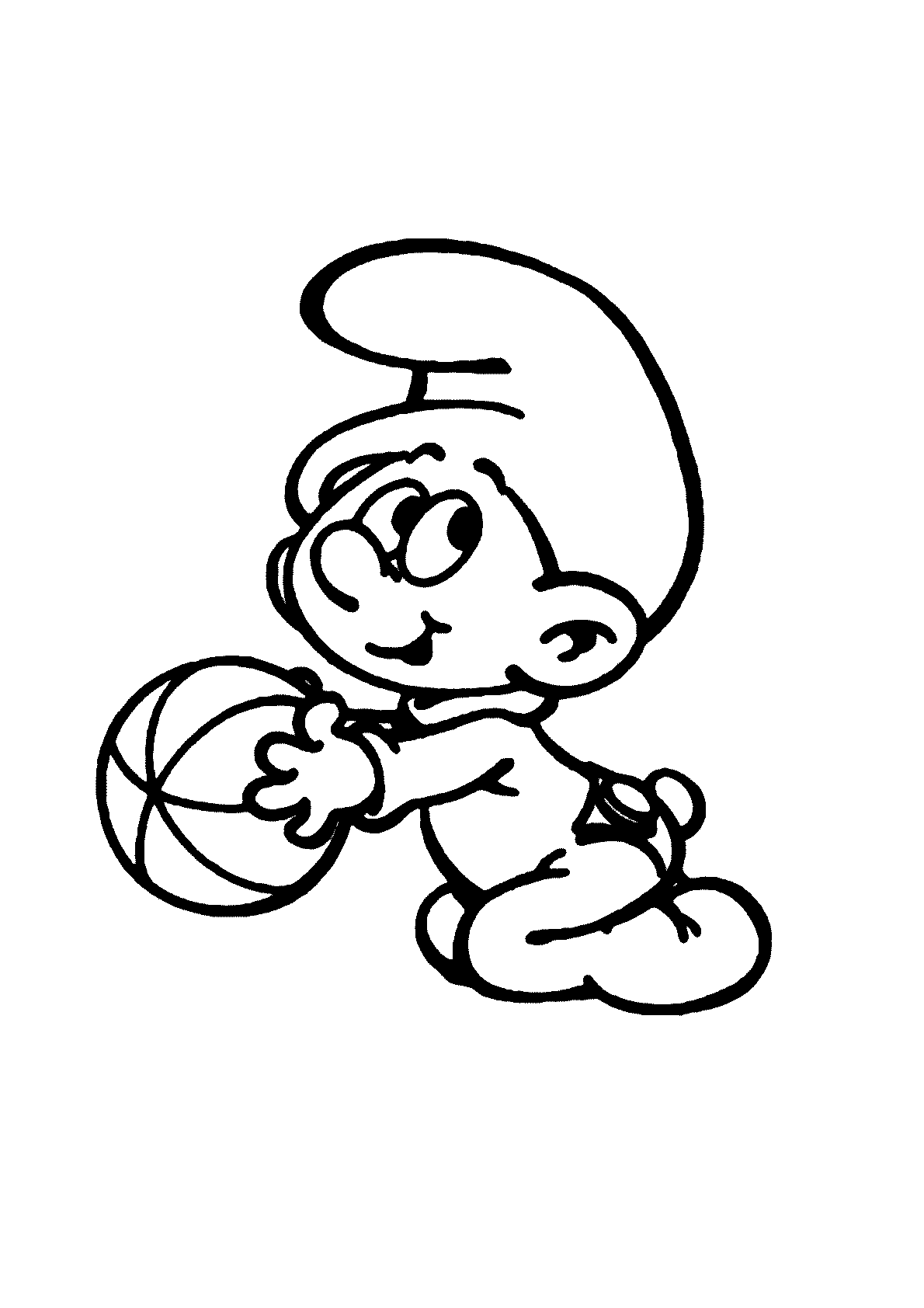 desenho para colorir smurfs