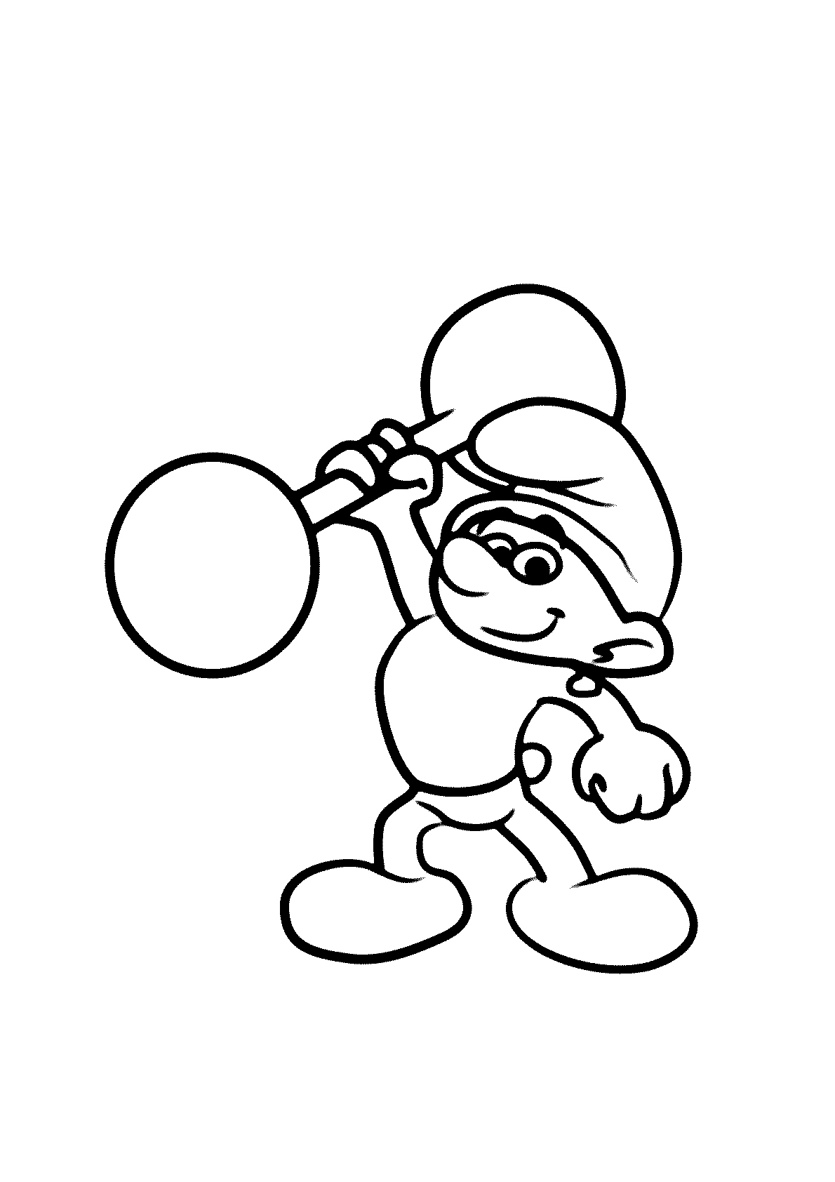 desenho para colorir smurfs