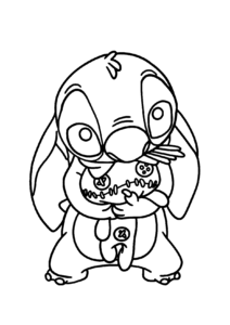 Stitch e Xepa para colorir - Imprimir Desenhos