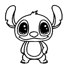 stitch para colorir kawaii