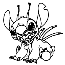 stitch para colorir monstrinho