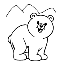 ursinhos para colorir montanhas